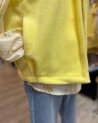 Gilet ouvert jaune sans manches