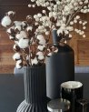 Branche décorative de fleurs de coton en laine