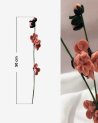 Branche décorative de fleurs de pêcher en laine