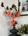Branche décorative de fleurs de pêcher en laine