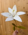 Fleur de lys décorative en laine feutrée