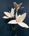 Fleur de lys décorative en laine feutrée