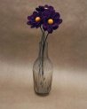 Anémone décorative violet foncé en feutrine