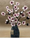 Vase boule gris anthracite en laine feutrée