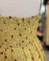 Robe longue jaune à imprimé fleuri