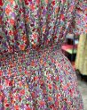 Robe courte à imprimé liberty multicolore