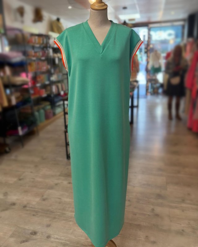 Longue robe t-shirt verte...