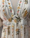 Longue robe bohème à motif fleuri