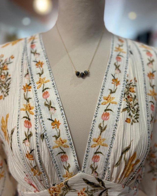 Longue robe bohème à motif fleuri