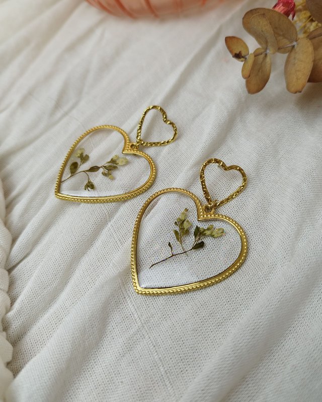 Boucles d'oreilles coeurs...