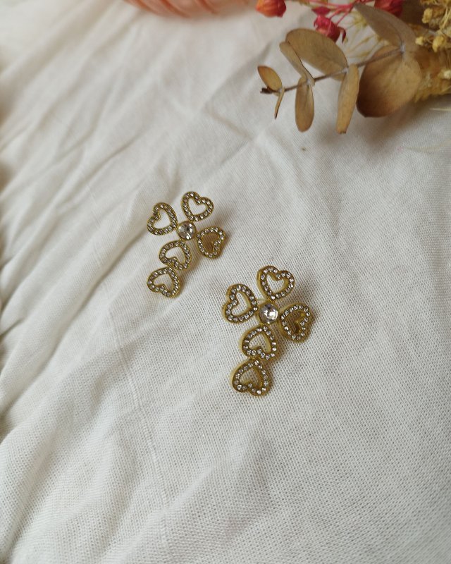 Boucles d'oreilles croix en...
