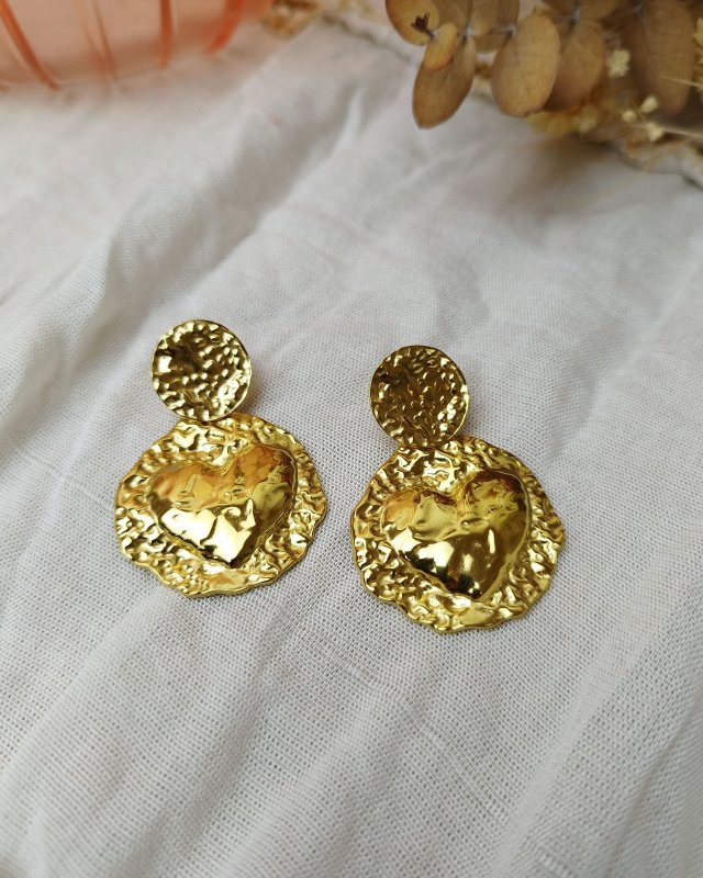 Boucles d'oreilles rondes...