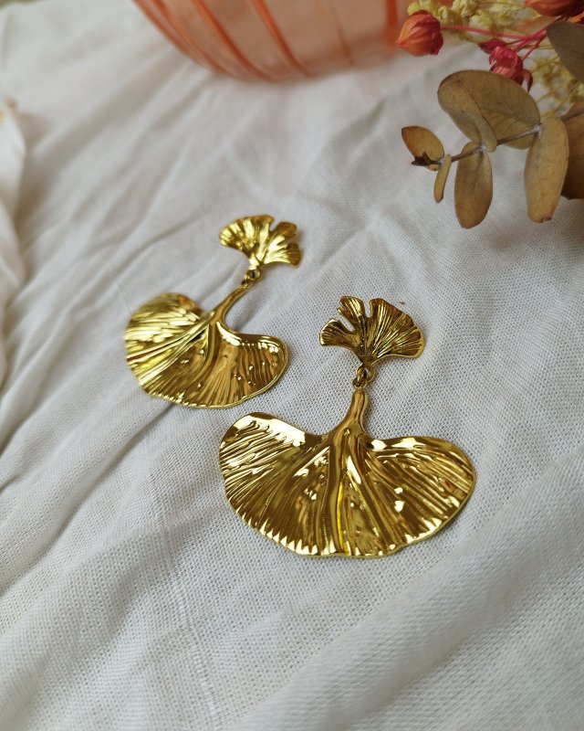 Boucles d'oreilles ginkgo...