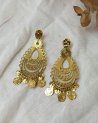 Boucles d'oreilles inspiration orientale à pampilles dorées