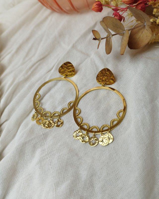 Boucles d'oreilles créoles...