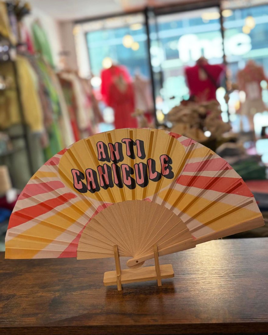 Éventail à message "Anti-Canicule"