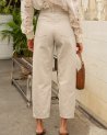 Jean barrel Bony en denim taupe