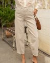 Jean barrel Bony en denim taupe