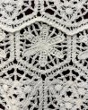 Pull court ajouré en crochet blanc