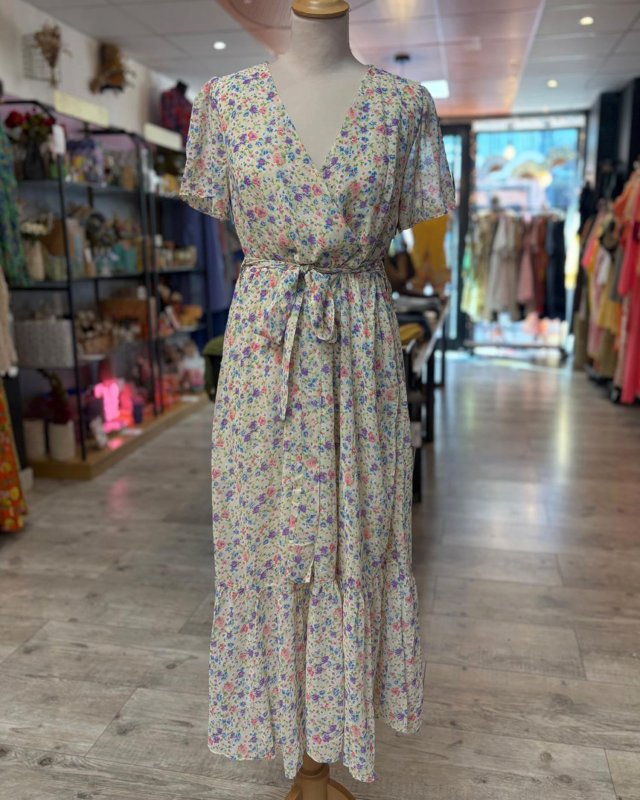 Robe fluide à imprimé...