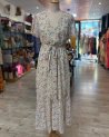 Robe fluide à imprimé fleuri multicolore