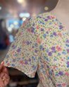 Robe fluide à imprimé fleuri multicolore