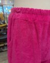 Pantalon fuchsia en tissu éponge
