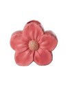 Vase Rice en céramique framboise en forme de grosse fleur
