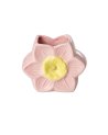 Petit vase fleur en céramique rose pâle