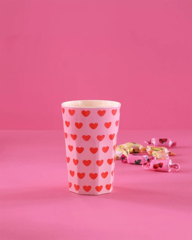 Grand gobelet Sweet Hearts en mélamine Rice