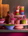 Lot de 6 mini gobelets multicolore Rice en mélamine