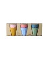 Lot de 6 mini gobelet "All you need is love and..." en mélamine
