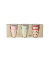 Lot de 6 mini gobelets "Favorite Hearts" en mélamine Rice