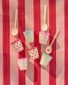Lot de 6 mini gobelets "Favorite Hearts" en mélamine Rice