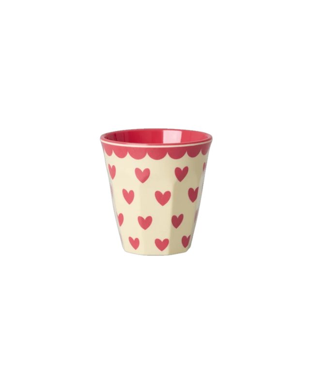 Lot de 6 mini gobelets "Favorite Hearts" en mélamine Rice