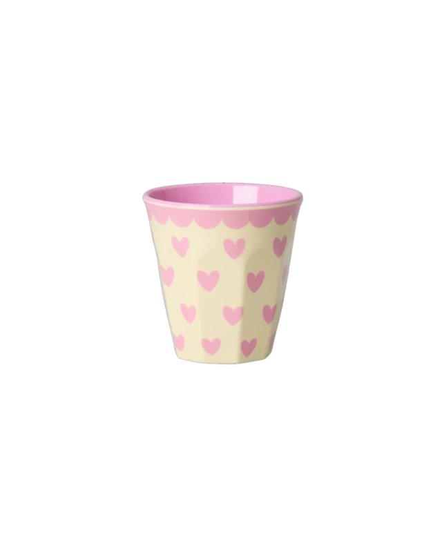 Lot de 6 mini gobelets "Favorite Hearts" en mélamine Rice