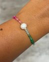 Bracelet élastique en perles colorées
