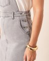 Robe salopette Same en denim gris clair
