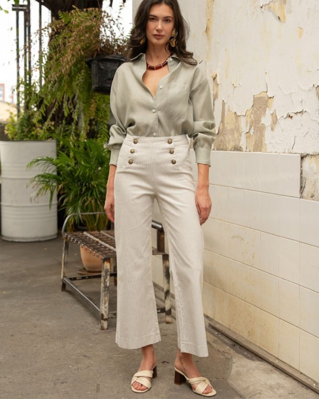 Jean à pont Victorine en...