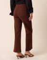 Jean large à pont Victorine en denim paprika