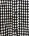 Chemise vichy noir et blanc à manches courtes