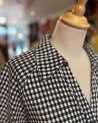 Chemise vichy noir et blanc à manches courtes