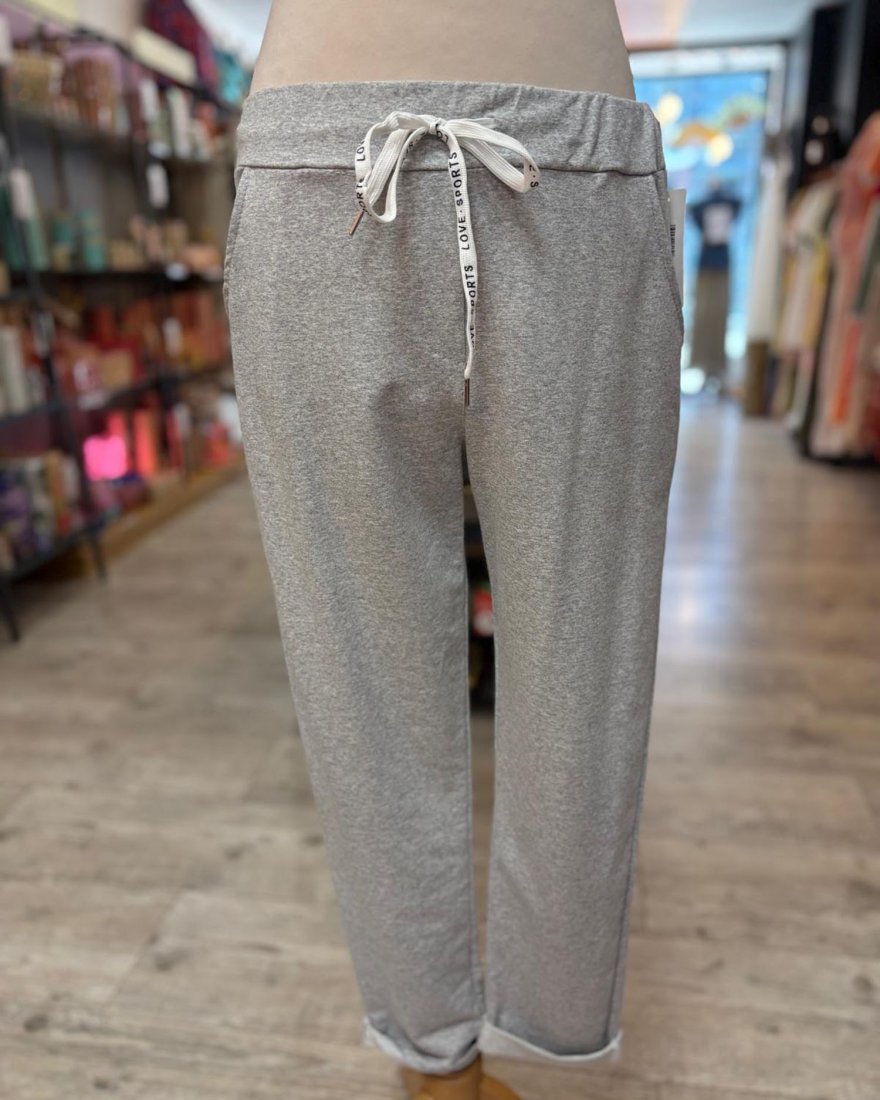 Pantalon jogging uni gris