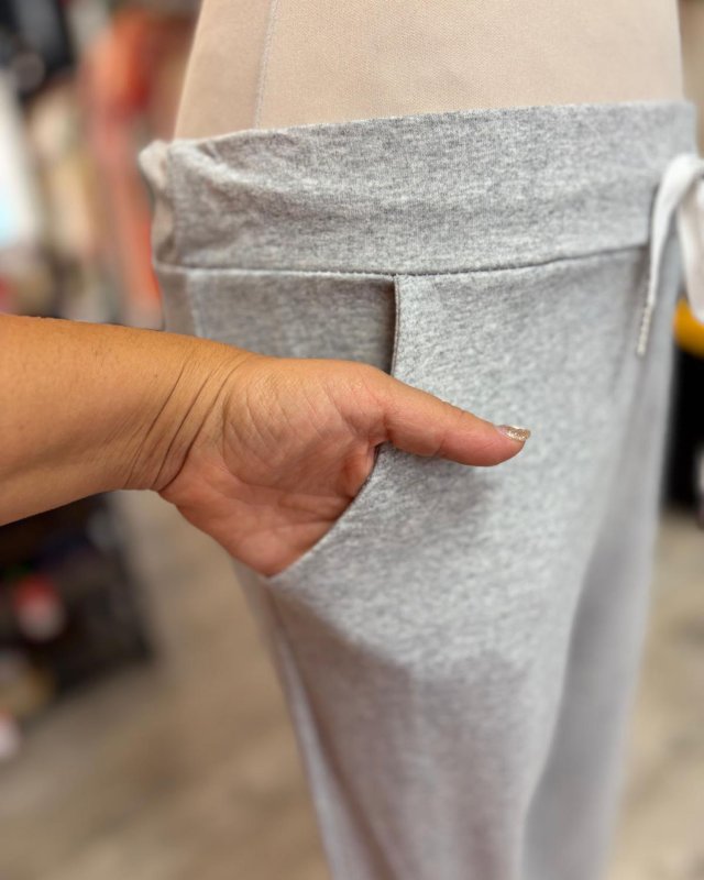 Pantalon jogging uni gris