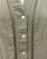 Blouse vert sauge à chevrons