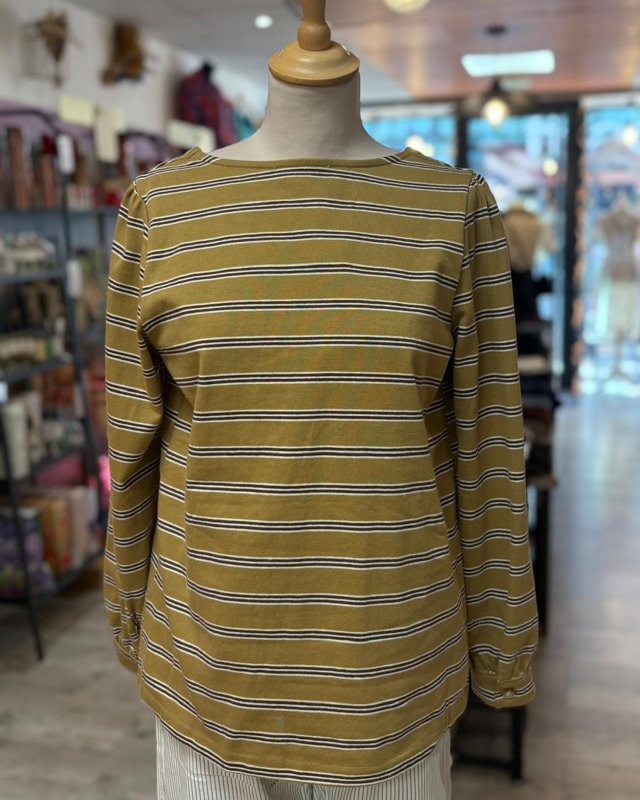 Cardigan 2-en-1 en jersey rayé