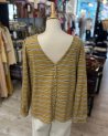 Cardigan 2-en-1 en jersey rayé