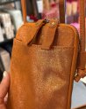 Pochette bandoulière pour téléphone en cuir pailleté