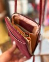 Pochette bandoulière pour téléphone en cuir pailleté