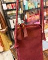 Pochette bandoulière pour téléphone en cuir pailleté